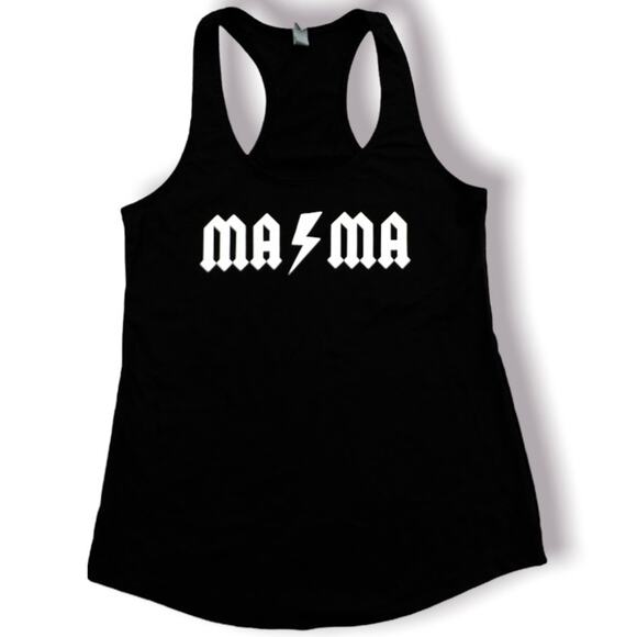 Next Level Mama AC/DC Black tank top size Large - Picture 1 of 4